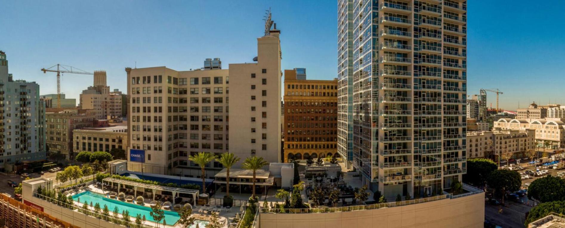 Level Downtown La South Olive Hotel Los Angeles Exterior photo